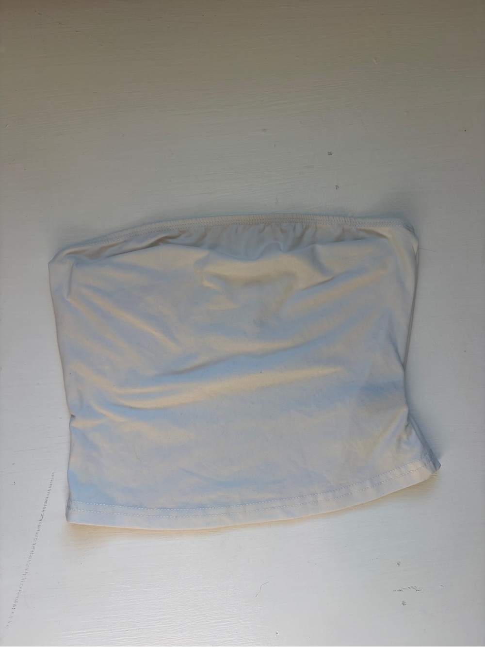 SHEIN White Strapless Tube Top
